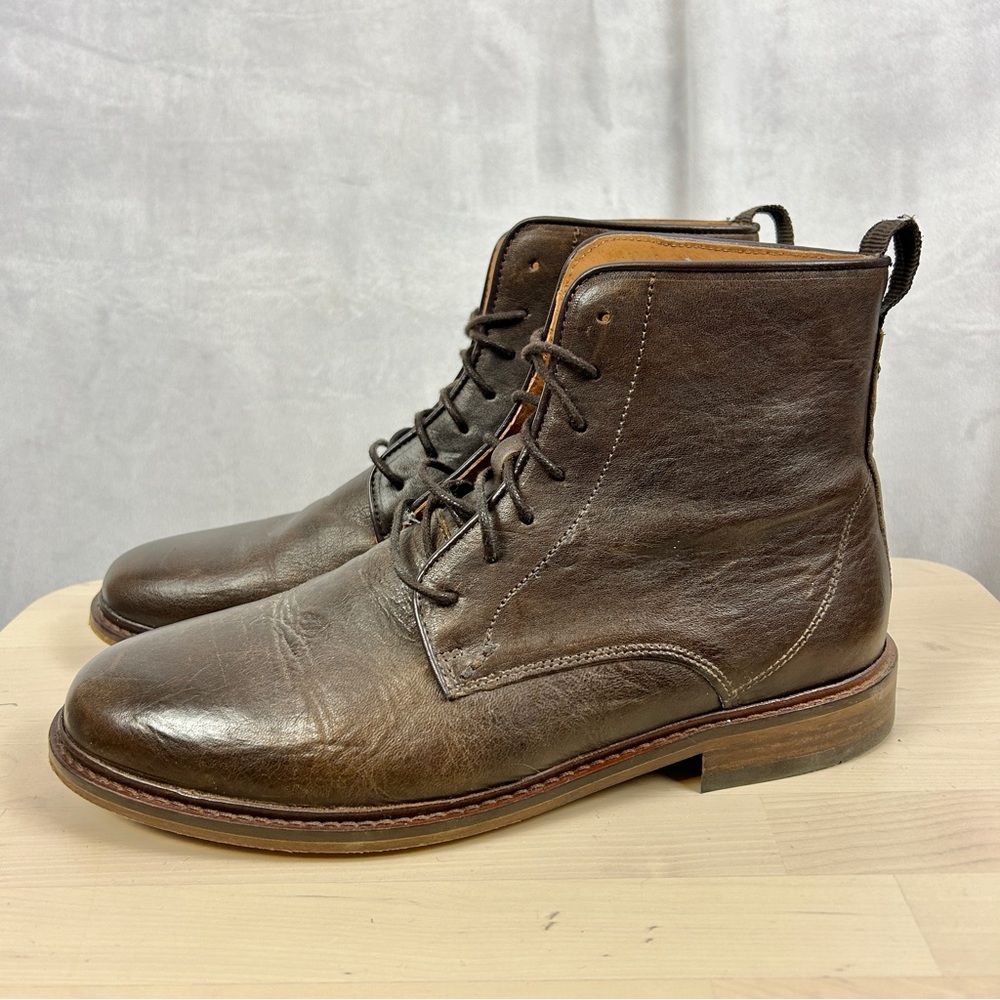 SHOE THE BEAR Ned Lace Up Leather Boots Brown Men's Size‎ 9 US 42 EU
